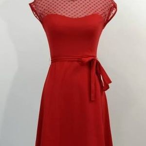 Rock steady red sweetheart dress